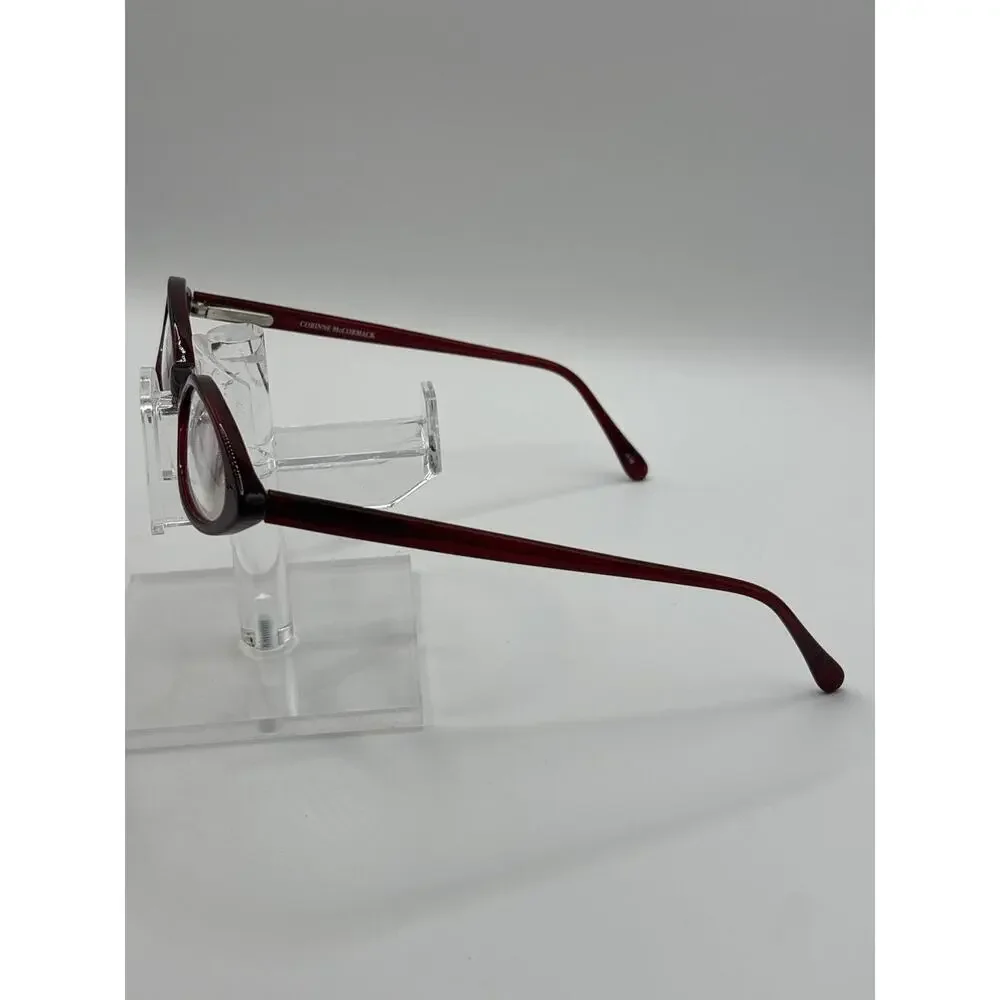 Corinne McCormack 26032 Burgundy Oval Eyeglasses Frames 47-17-145